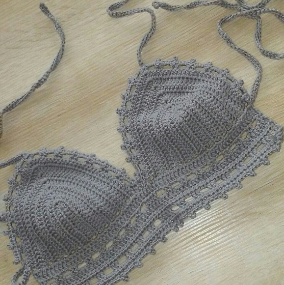 Tops - 💎 Handmade Crochet Crop Top / Swim Cover Up